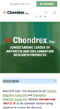 Mobile Screenshot of chondrex.com